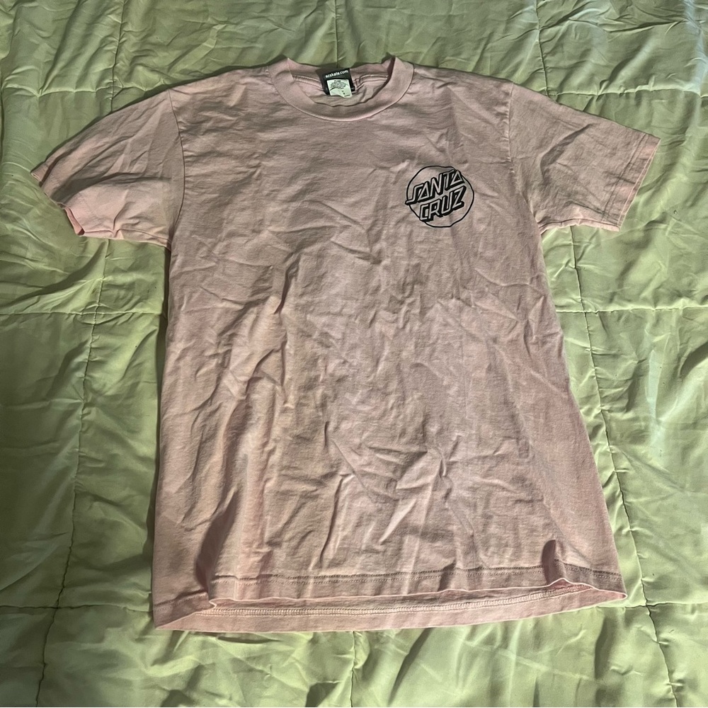Santa Cruz skateboards pink tee